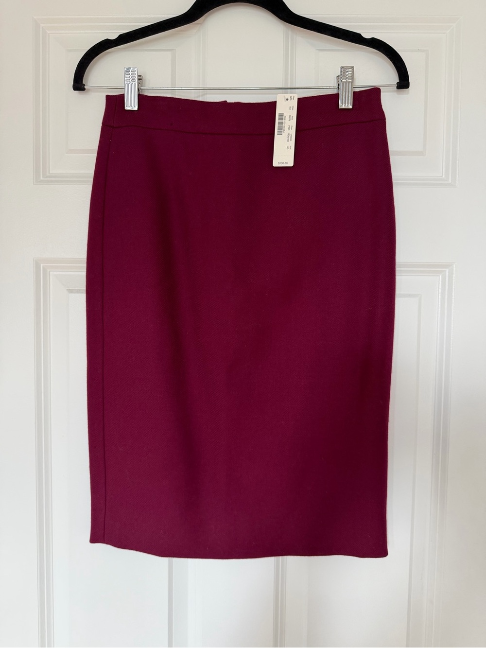 J. Crew Vintage 100% Wool Berry No. 2 Pencil Skirt